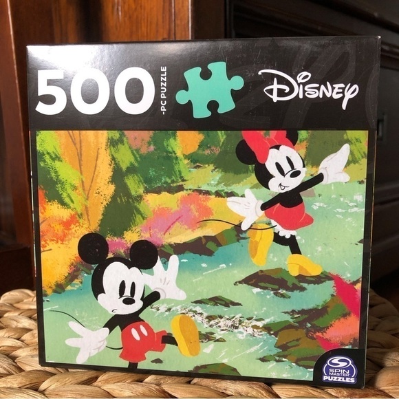Disney Mickey & Minnie Mouse Nature Painting puzzle 500pc. - Picture 1 of 5